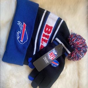 NFL Buffalo Bills Hat and Gloves Set